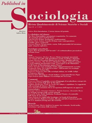 cover image of Note sulla sociologia italiana, tra Achille Ardigò e Francesco Alberoni